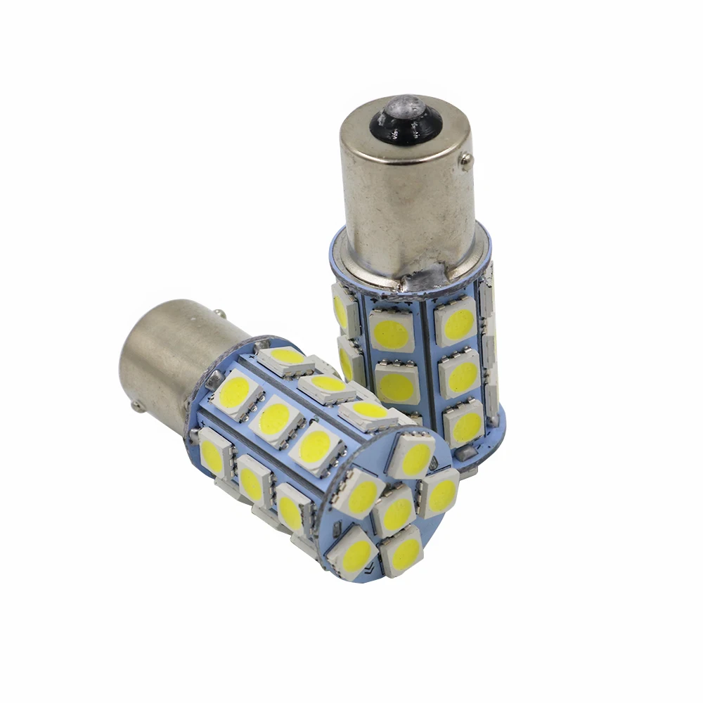 Автомобильная светодиодная лампа тормоза YSY 500X S25 1156 Ba15s P21W 27SMD 5050 резервный сигнал