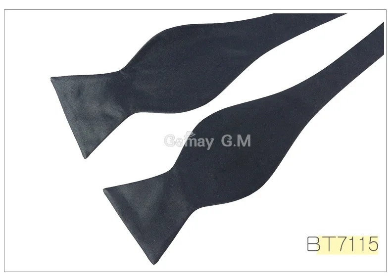 Fashion Commercial Mens Bowties For Men Plain Sold Color Silk Self Bow ties High Quality Multicolor Pre-tied For Wedding Party