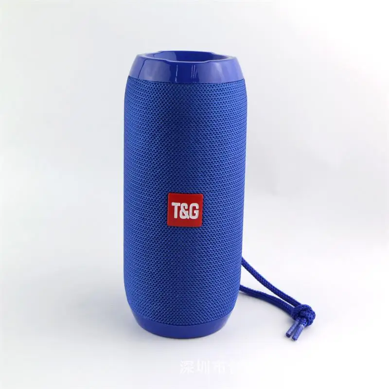 Синий TG117 беспроводной Bluetooth портативный динамик стерео сабвуфер Колонка громкий динамик+ TF Встроенный микрофон бас FM MP3 звук бум коробка - Цвет: Синий