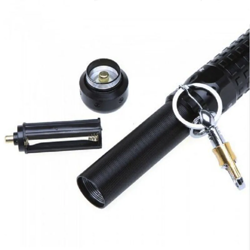 Мощный светодиодный светильник-вспышка 18650 CREE XM-L Q5, телескопическая палка, вспышка, светильник для самообороны, полицейский патруль, светодиодный фонарь, вспышка, светильник фонарь
