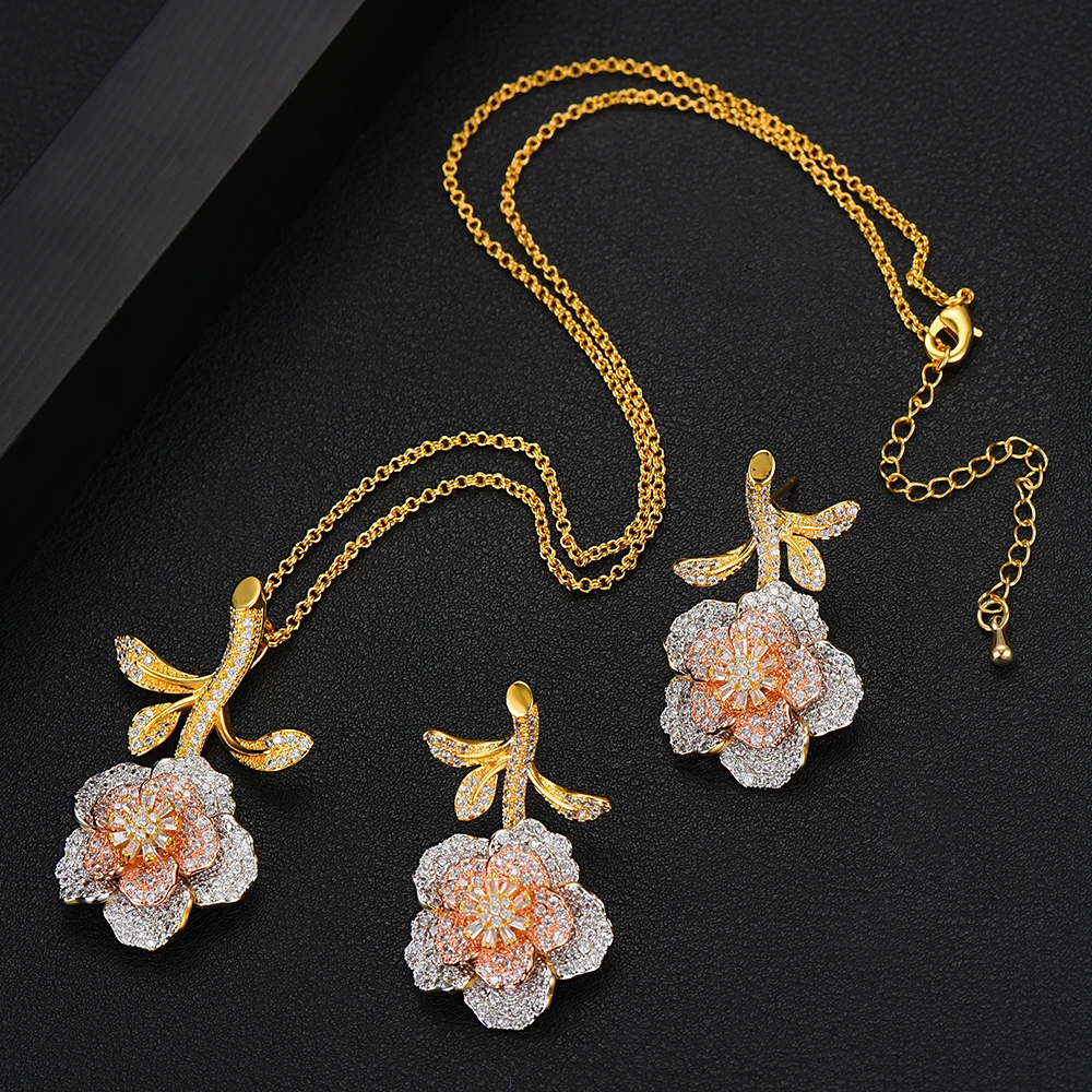 Роскошные эксклюзивные комплекты украшений GODKI с бабочкой ожерелье и серьги для