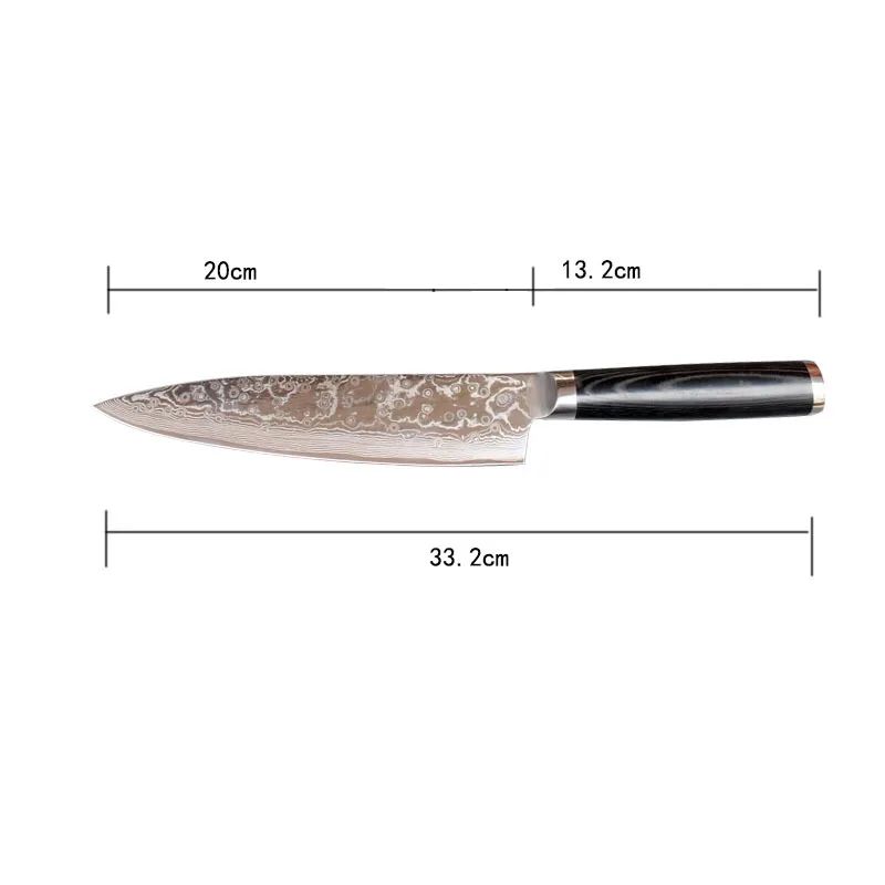 Набор дамасских ножей FINDKING 8 дюймовый нож шеф повара 7 5 дюйма santoku Универсальный 3