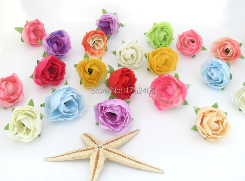 1 шт. искусственная Камелия чайная роза шелковые головки цветов для заколки волос