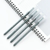 12pcslot creative 0 2mm super fine needle black ink gel pens student study stationerys office supplies