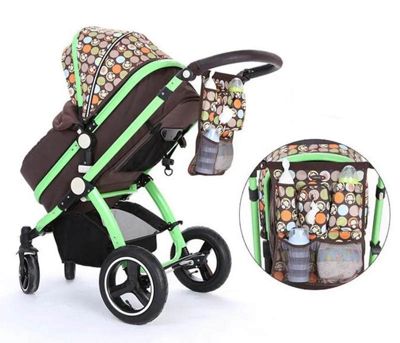 Колорлэнд диапер бэг бэйби нэппи строллер органайзер кулер термал хэнгинг кэрридж он.