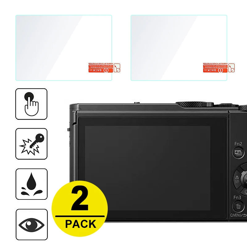2x закаленное стекло для защиты экрана Panasonic Lumix LX10 LX15 FZH1 LX9 LX7 ZS70 TZ90 ZS45 TX1 FZ47 G6 G5 TS60