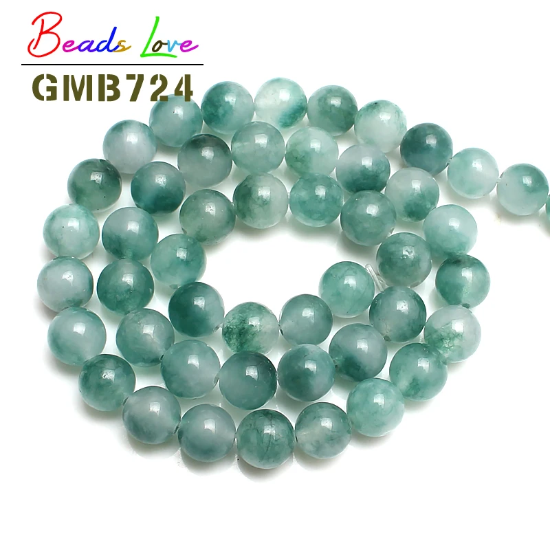 Бисер из натурального зеленого халцедона бисер для изготовления ювелирных