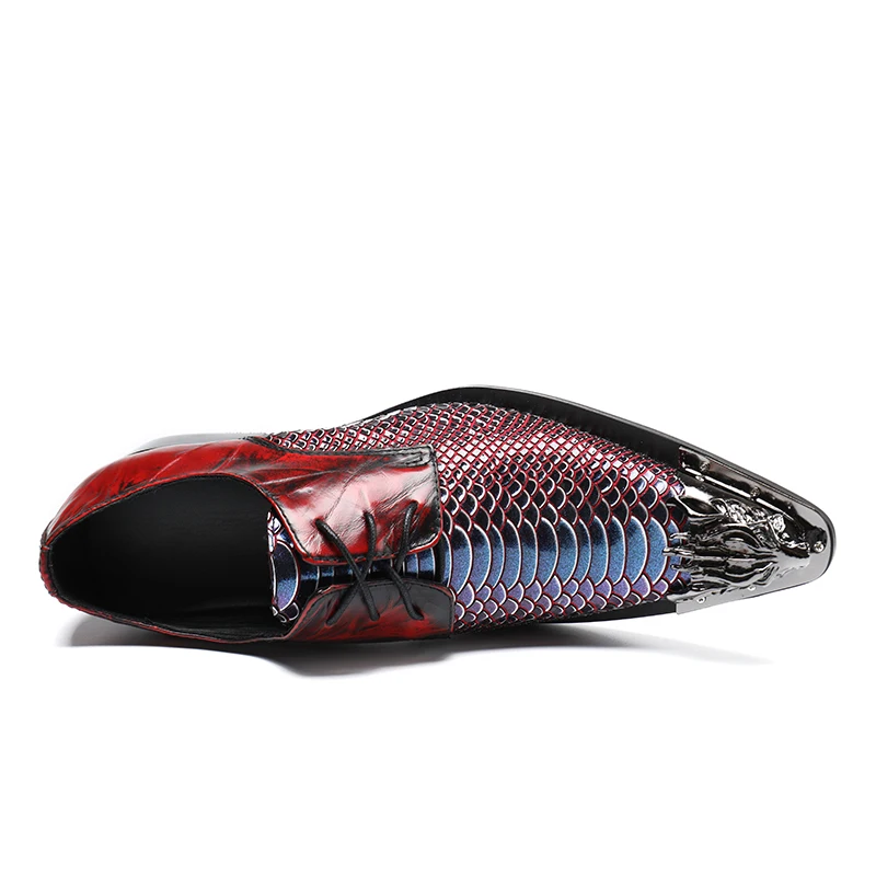 Бренд Роскошный деловой стиль Повседневное Для мужчин платье кожаные туфли