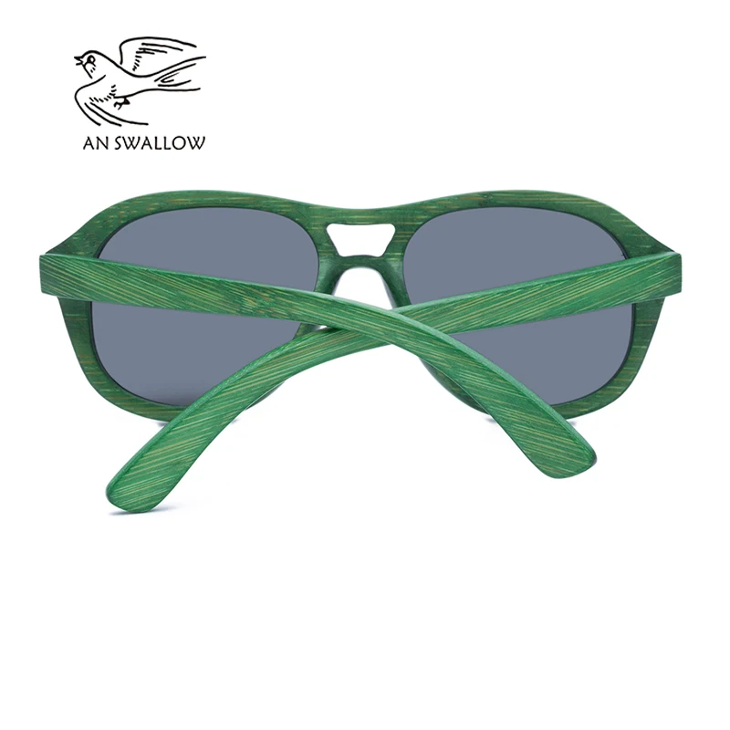 AN SWALLOW Real Wood Sunglasses Polarized Wooden Glasses UV400 Bamboo Brand Sun With Case | Аксессуары для одежды