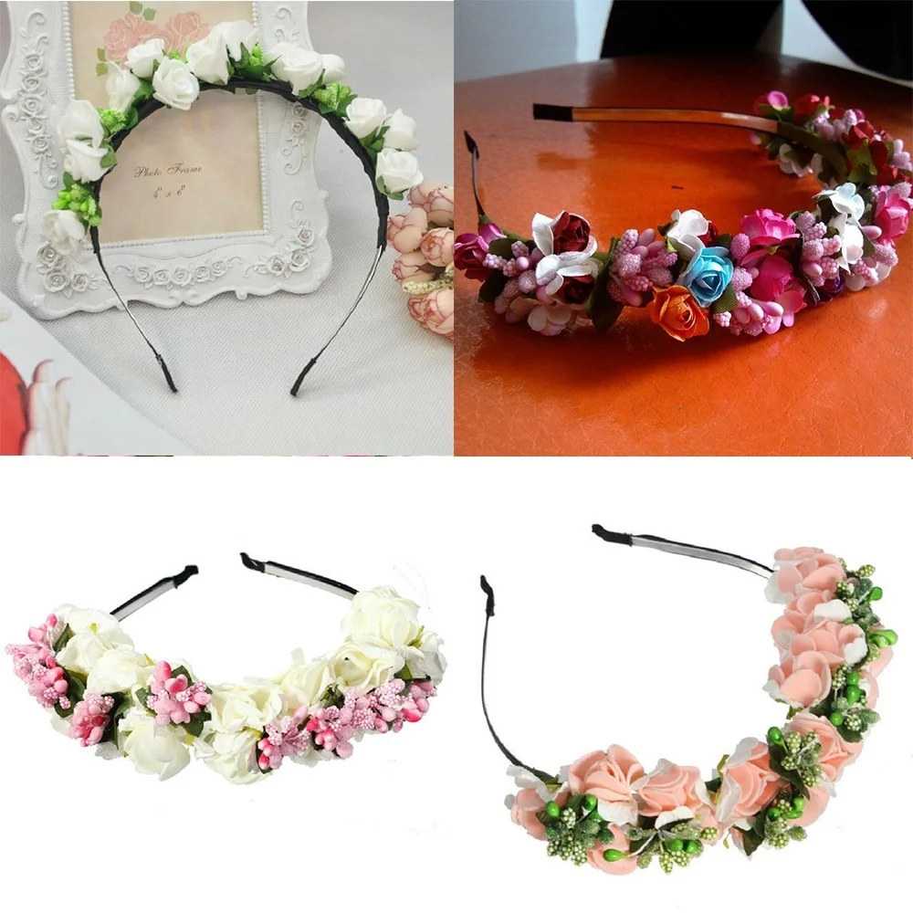 Повязка на голову с цветами для свадьбы вечеринки выпускного вечера|hair accessories|head