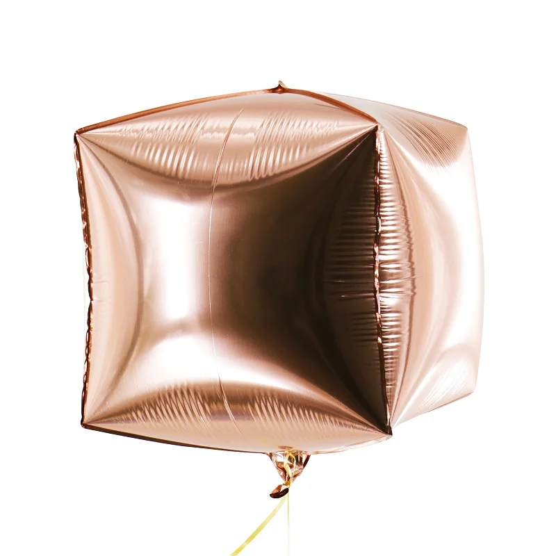 Rose gold 24 дюйма квадрат из розового золота воздушные шары на день рождения вечерние Алюминий шар для рождественской вечеринки поставки украшения Декор для вечеринки в честь Дня Рождения - Цвет: Rose gold