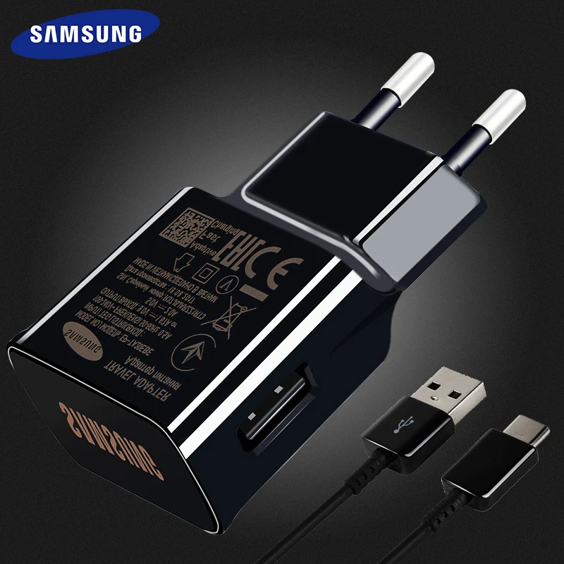 Оригинальное быстрое зарядное устройство Samsung S8 S9 plus 15 Вт 9 В 67 А 1 2 м кабель USB Type C