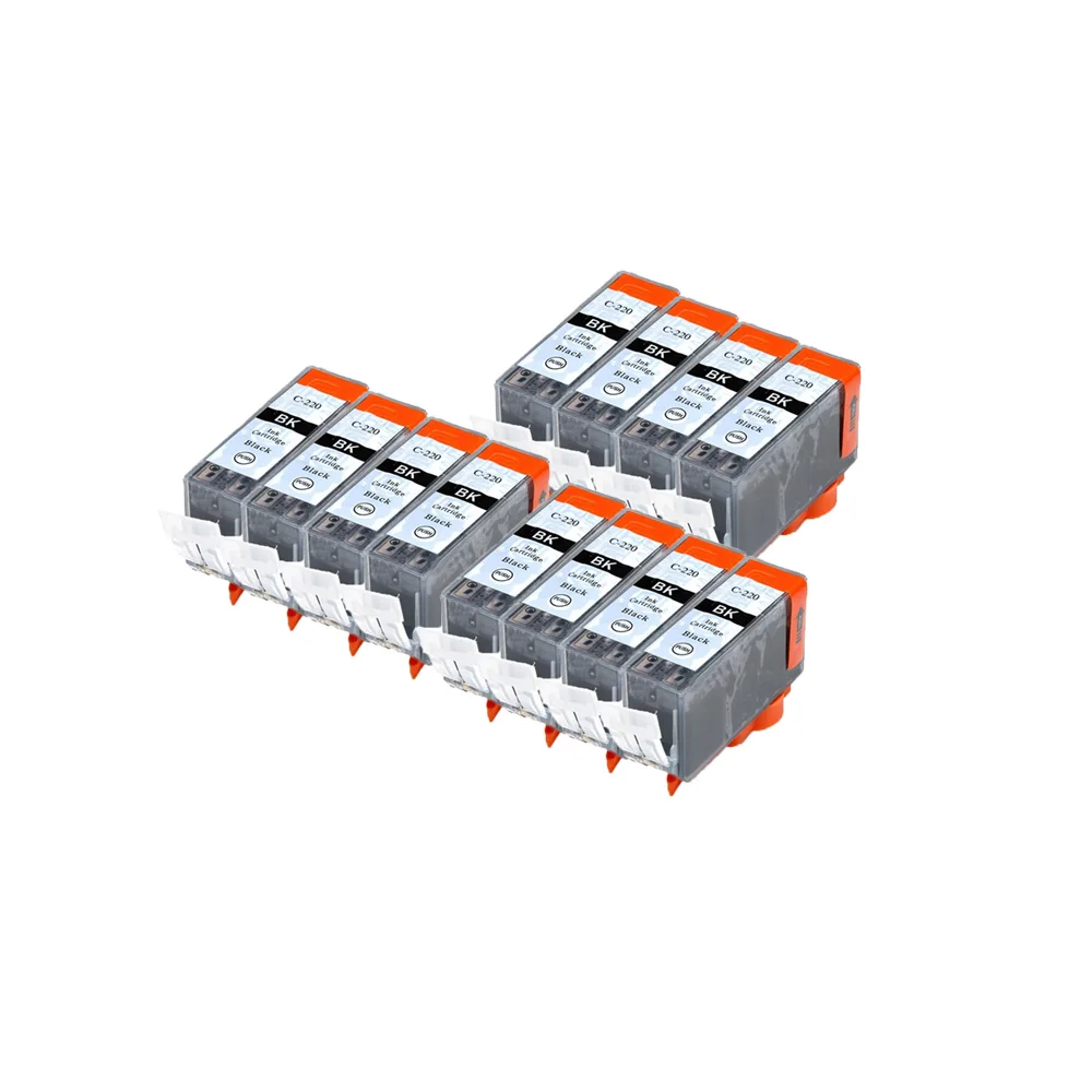 Картридж PGI 220 BK, совместимый с черными чернилами для принтеров CANON PIXMA IP3600 IP4600 IP4700 MX860 MX870 MP550 MP560 MP620