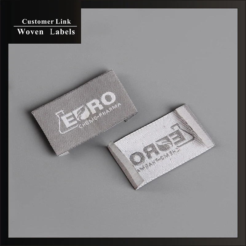 Пользовательские тканые этикетки брендовая швейная тканая этикетка