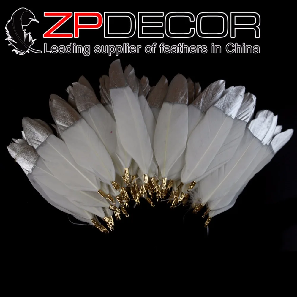 ZPDECOR 5-10 см (3-6 дюймов) 100 шт тщательно изготовленные серебряные металлические
