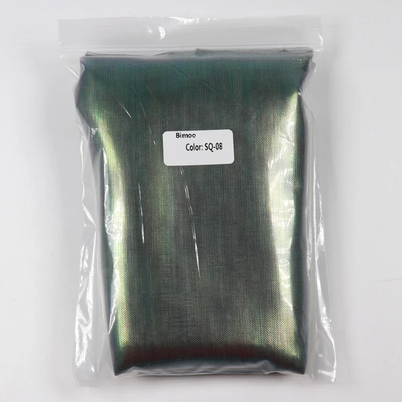 SQ08 Dark Mix 1 м X 1,2 м Кристальный мигающий Холо Кальмар джиг DIY сетчатая ткань жемчужный зеленый розовый синий желтый синий цвет - Цвет: SQ08 Dark Mix