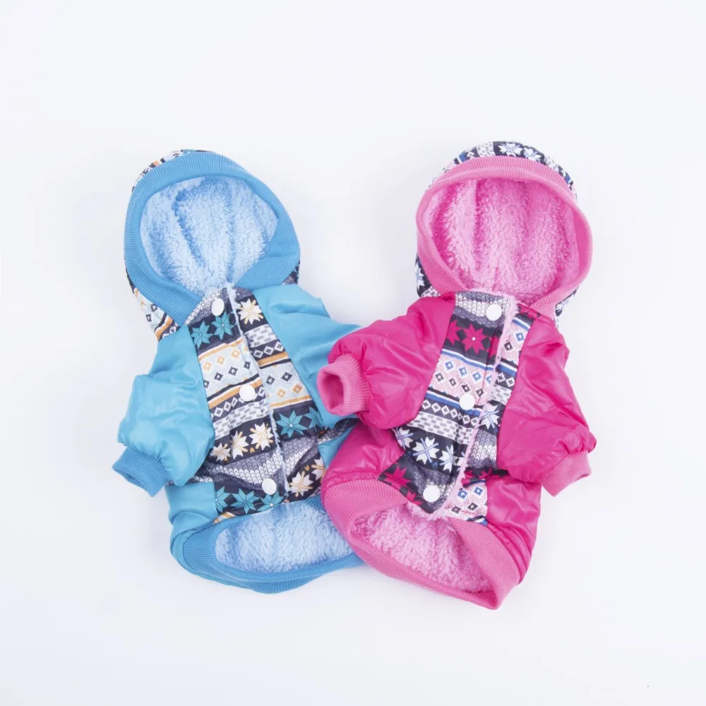 2018 зимняя пуховая куртка для собак пальто теплая одежда щенков хлопковый костюм