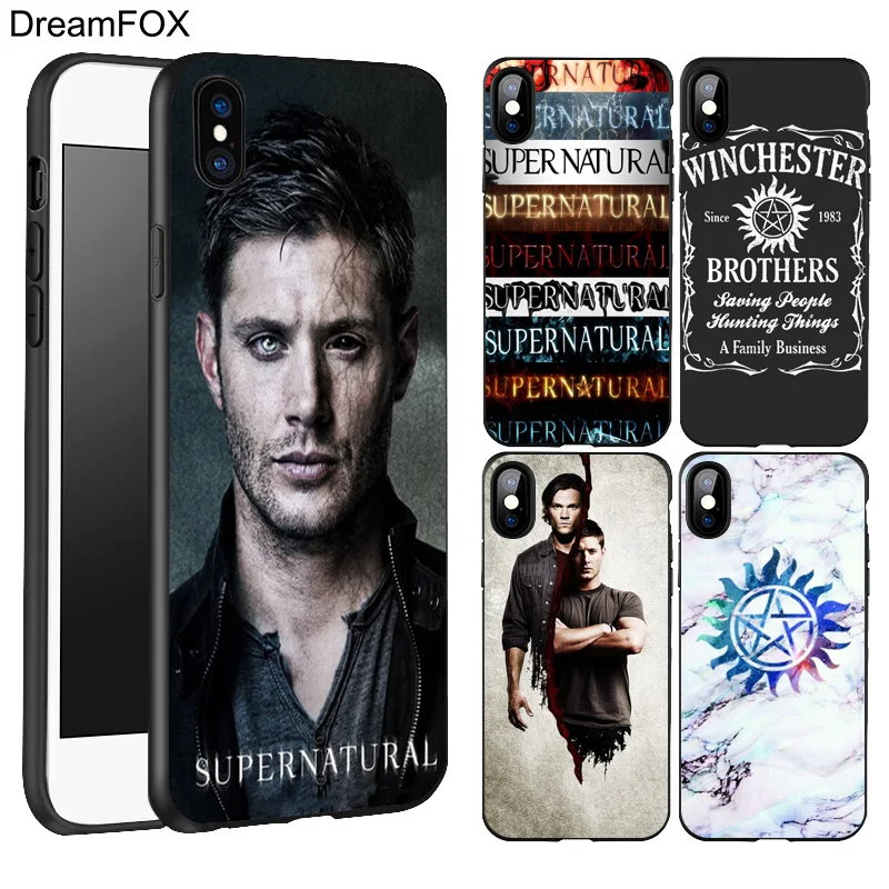 DREAMFOX L250 сверхъестественный Черный Мягкий ТПУ силиконовый чехол для Apple iPhone 11 Pro XR