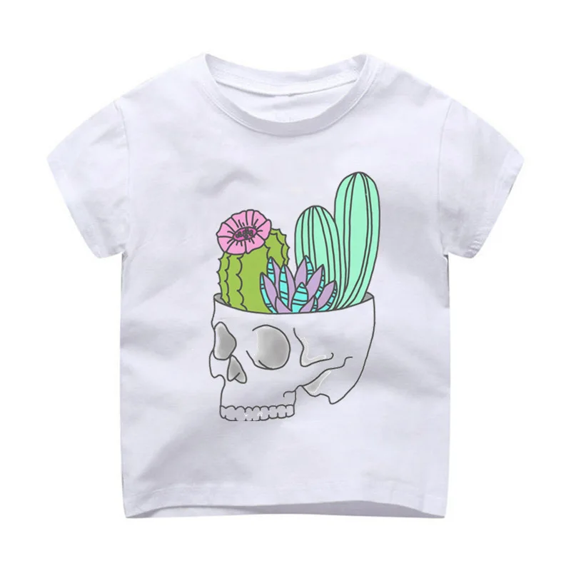 Футболка Дети Модальные детская одежда с принтом Рубашка короткими рукавами