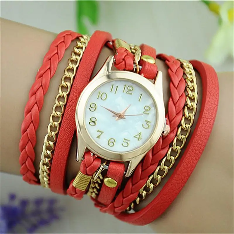 Новая мода сплава Искусственная кожа ретро Винтаж Красочные Многослойные