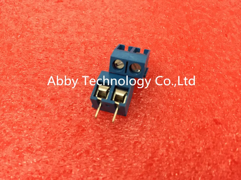 100 шт. KF301-2P KF301 &quot- &quotвинт 2Pin 5 0 мм коннектор для винтовой клеммы PCB с прямым