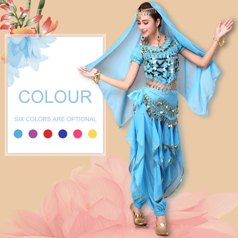 Костюм для танца живота с бахромой и блестками 1 шт.|Танец живота| |