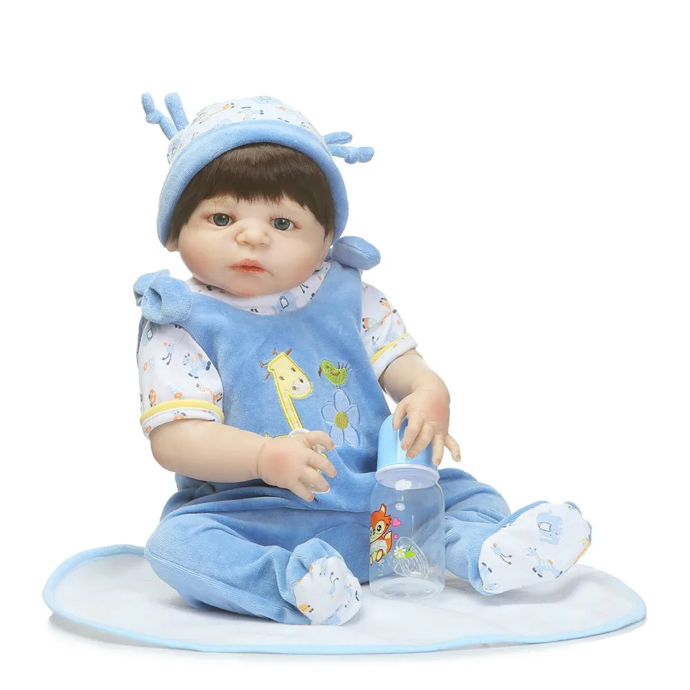 Силиконовая кукла Reborn для всего тела игрушки Lifeile 22 дюйма новорожденного