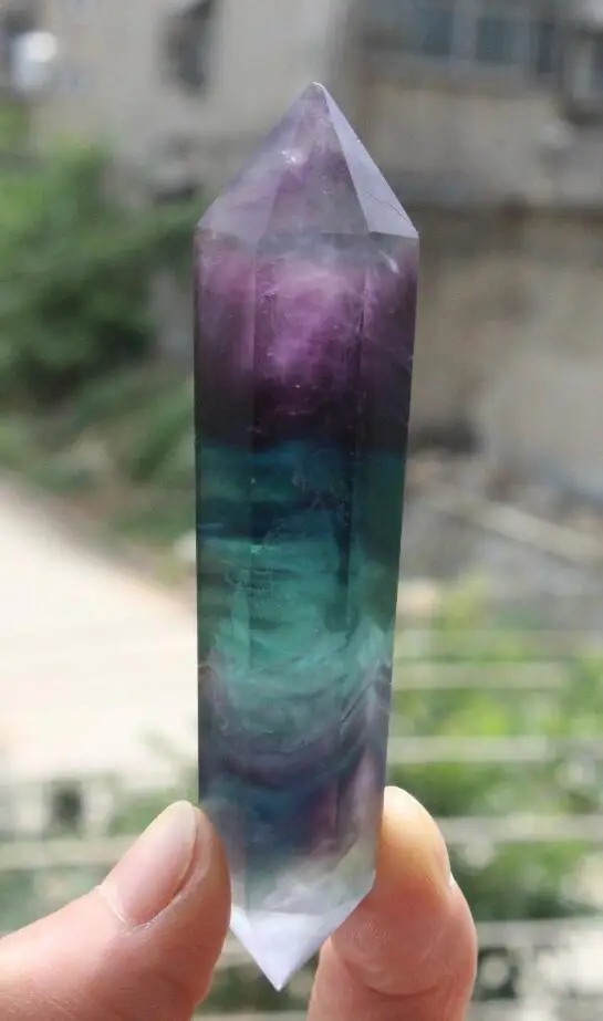 

NATURAL Bright-coloured FLUORITE CRYSTAL POINT HEALING