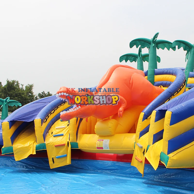 Goede Sea World Octopus Jurassic Opblaasbare Dinosaurus Water Park, Gigantische Outdoor Opblaasbare Plezier Stad Speeltuin Te Koop