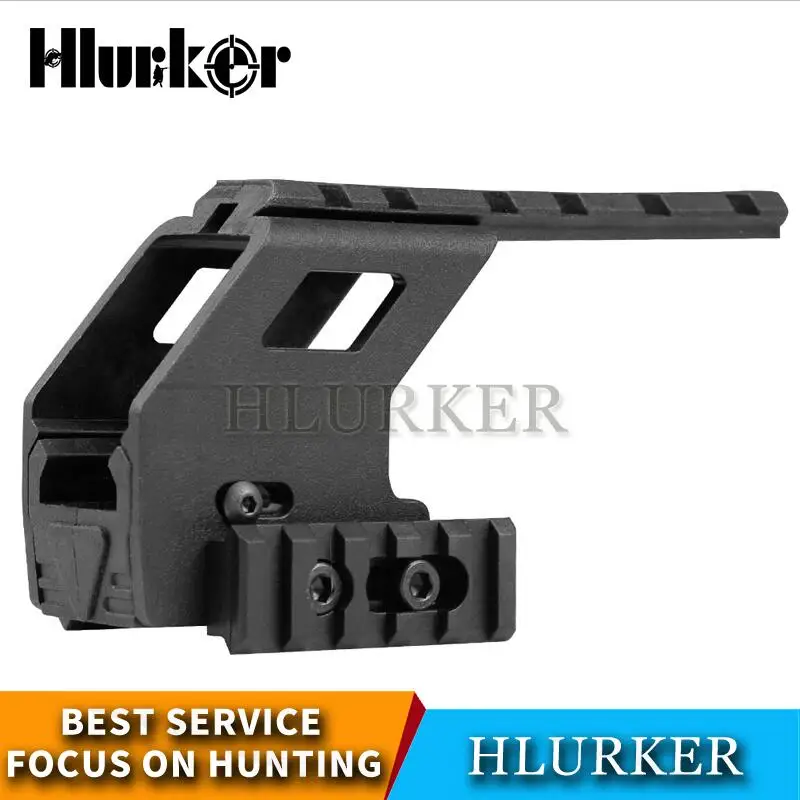 Black Охотничий страйкбол пистолет Glock 17 18 19 аксессуары/Magwell/Журнал/кобура/баррель/Пикатинни прицел крепление для пистолета лазер - Цвет: Black
