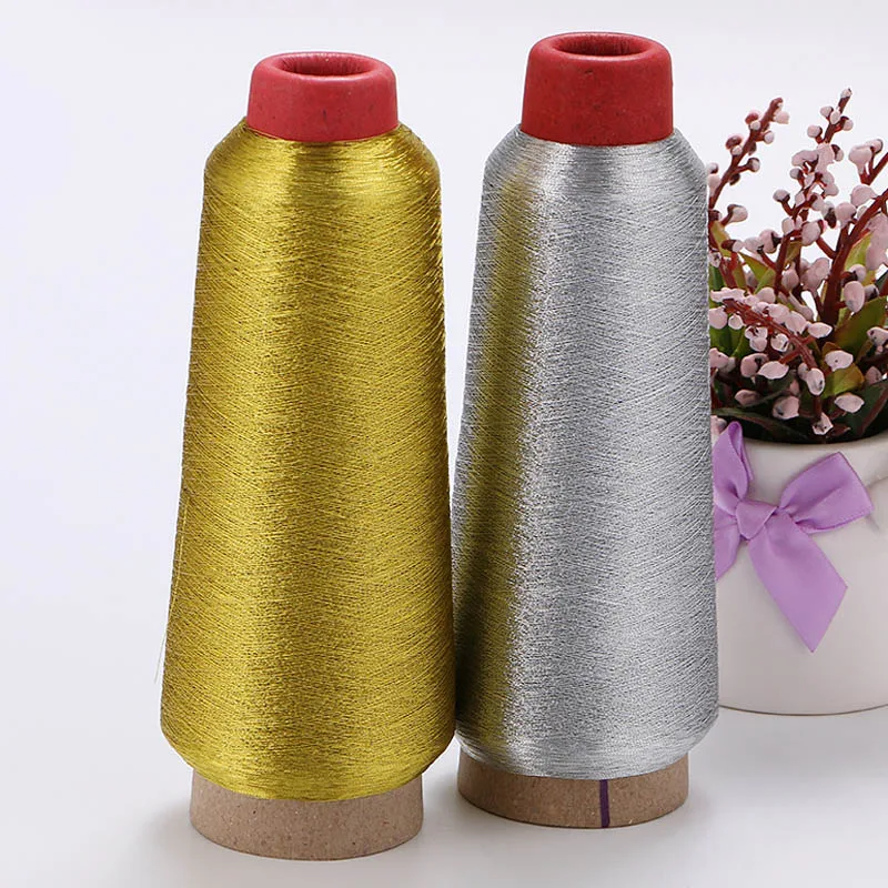 

Polyester Thread Ms Type Cross Stitch Computer Popular Metallic Embroidery Threads Sewing Silver Gold Color