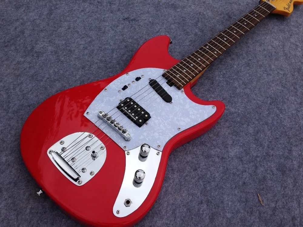 Бесплатная Доставка винтажная Модифицированная Мустанг электрогитара для