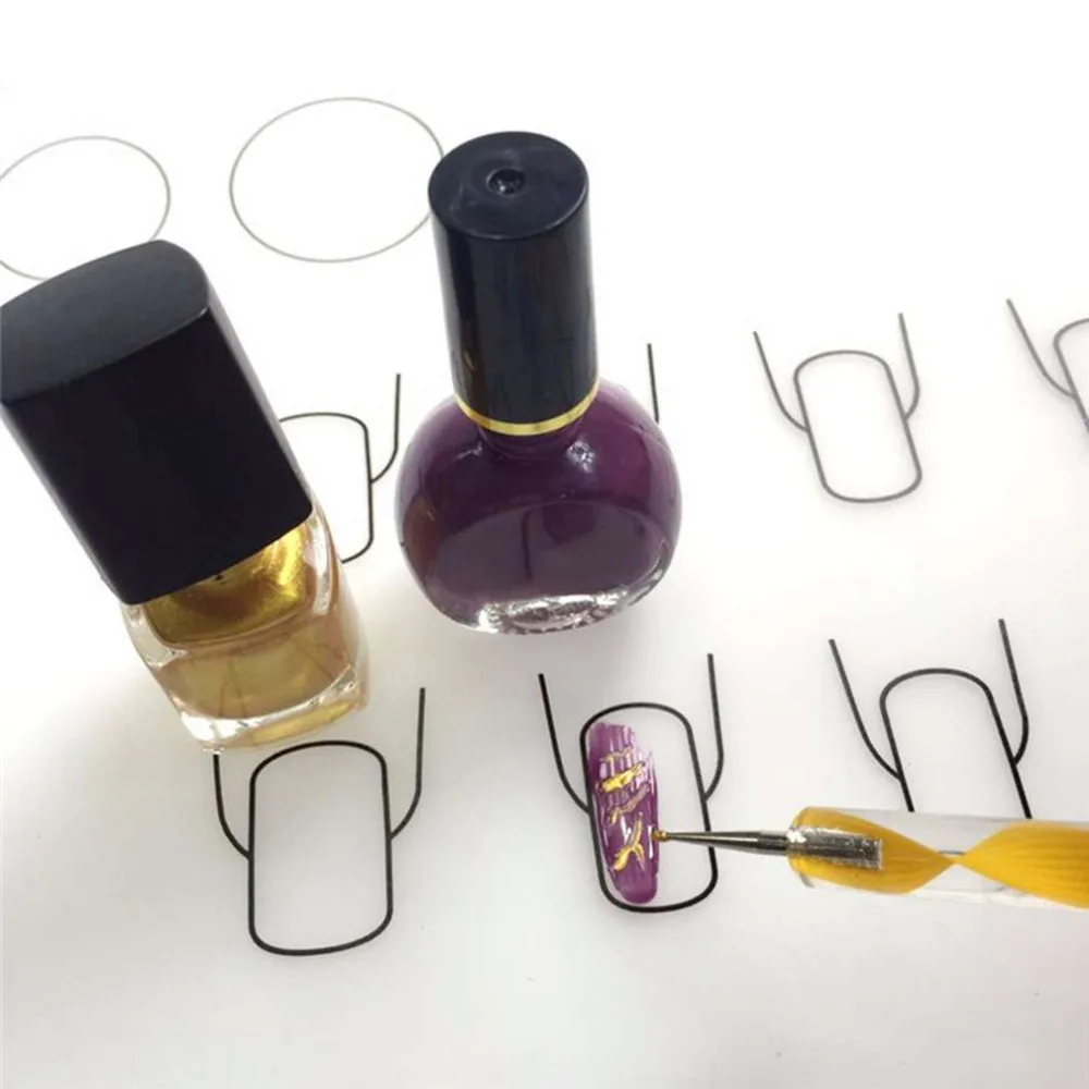 Складная силиконовая подставка для рисования ногтей коврик полировки