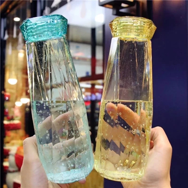 600 мл пластиковая бутылка для воды спорта женщин и девушек модная заварки фруктов