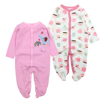 

2-Pieces Baby Girls Sets Full Sleeve O-Neck Baby Girls Suits 100% Cotton Baby Clothing Children Sets