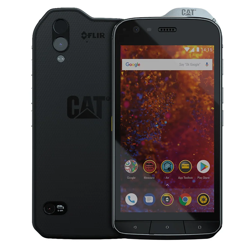 CAT S61 водонепроницаемый мобильный телефон Android 8,0 5,2 ''FHD+ Восьмиядерный 4 Гб+ 64 Гб 16 МП 4500 мАч Snapdragon 630 смартфон