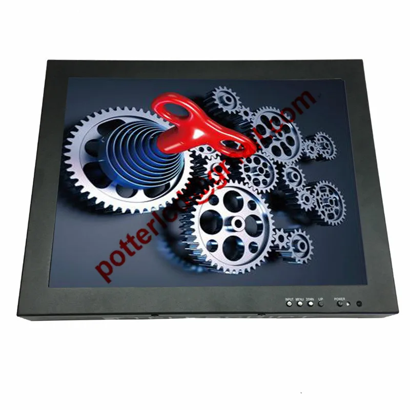 Настенный 15 дюймовый промышленный ЖК монитор с прочным металлическим