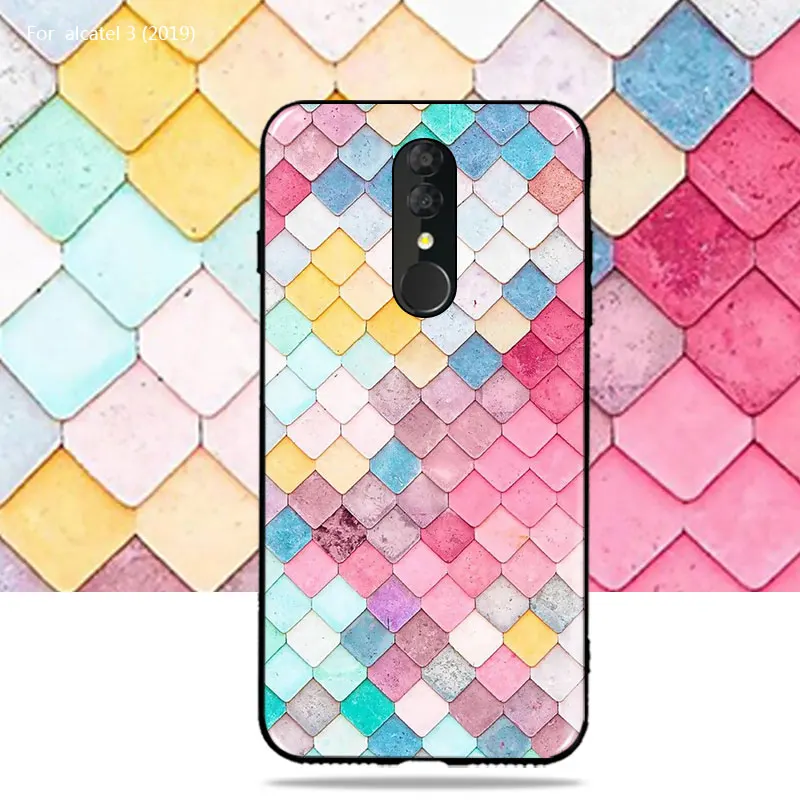 For Alcatel 3 2019 5053Y Case 5053D 5053K 3L Cover Soft TPU Animals Unicorn cat case for Phone |