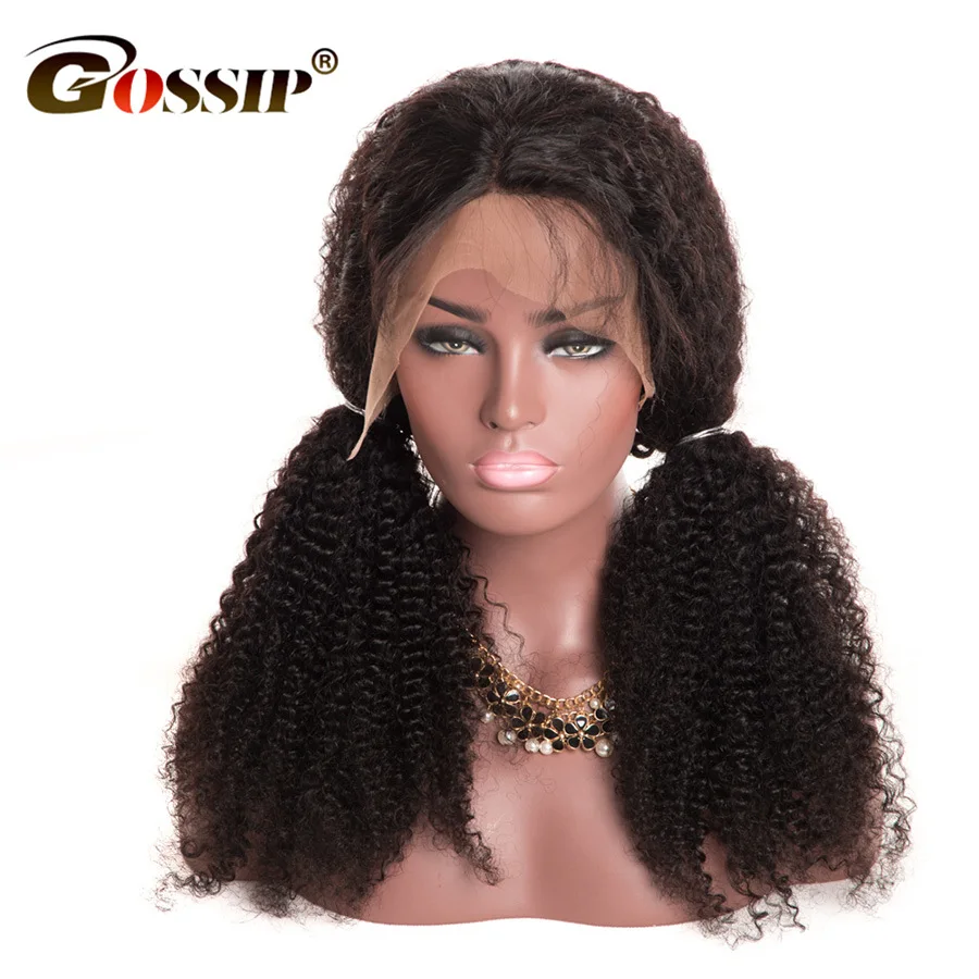 13x6 Lace Front Wig Gossip Kinky Curly Human Hair Wig Glueless Lace Front Human Hair Wigs With Baby Hair Remy Hair Lace Wig