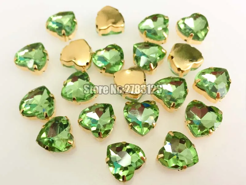 Заводские продажи золотые светлые стразы стеклянные кристаллы AAA пришивные