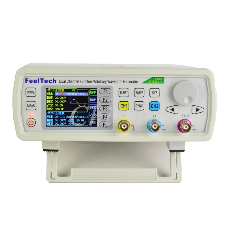 

Free shipping FY6600 60MHZ DDS Dual Channel Function Arbitrary Waveform Generator/pulse source/frequency meter 14Bit 250MSa/s