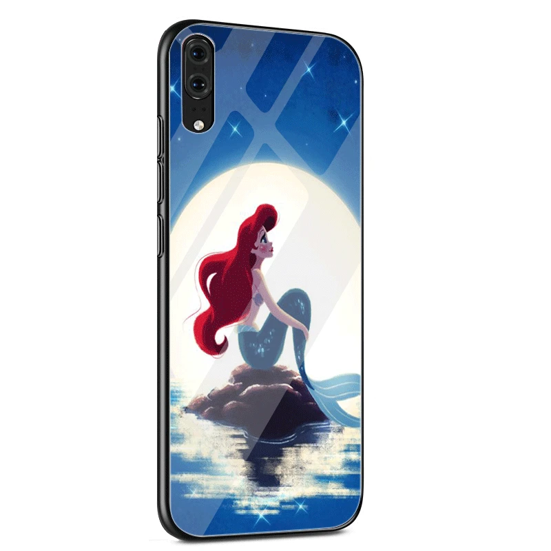Чехол Desxz Ariel Little Mermaid De Glass для Huawei P10 P20 Lite Pro P Smart Mate 10 20 Y6 Y9 Honor 7A 8X9 | Мобильные