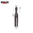 Фреза из быстрорежущей стали с прямым хвостовиком 4681012 мм