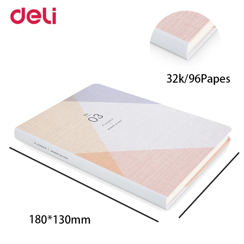 

Записная книжка Deli, канцелярские принадлежности, офисные и школьные заметки, планировщик, 2018, записная книжка, школьный материал, цилиндрич...
