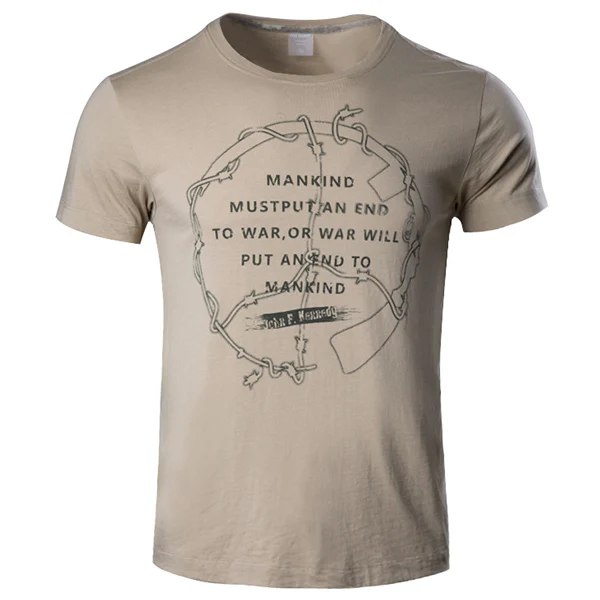 FREE SOLDIER outdoor sports camping hiking tactical round neck t shirt for men short sleeve in summer - Цвет: Muddy