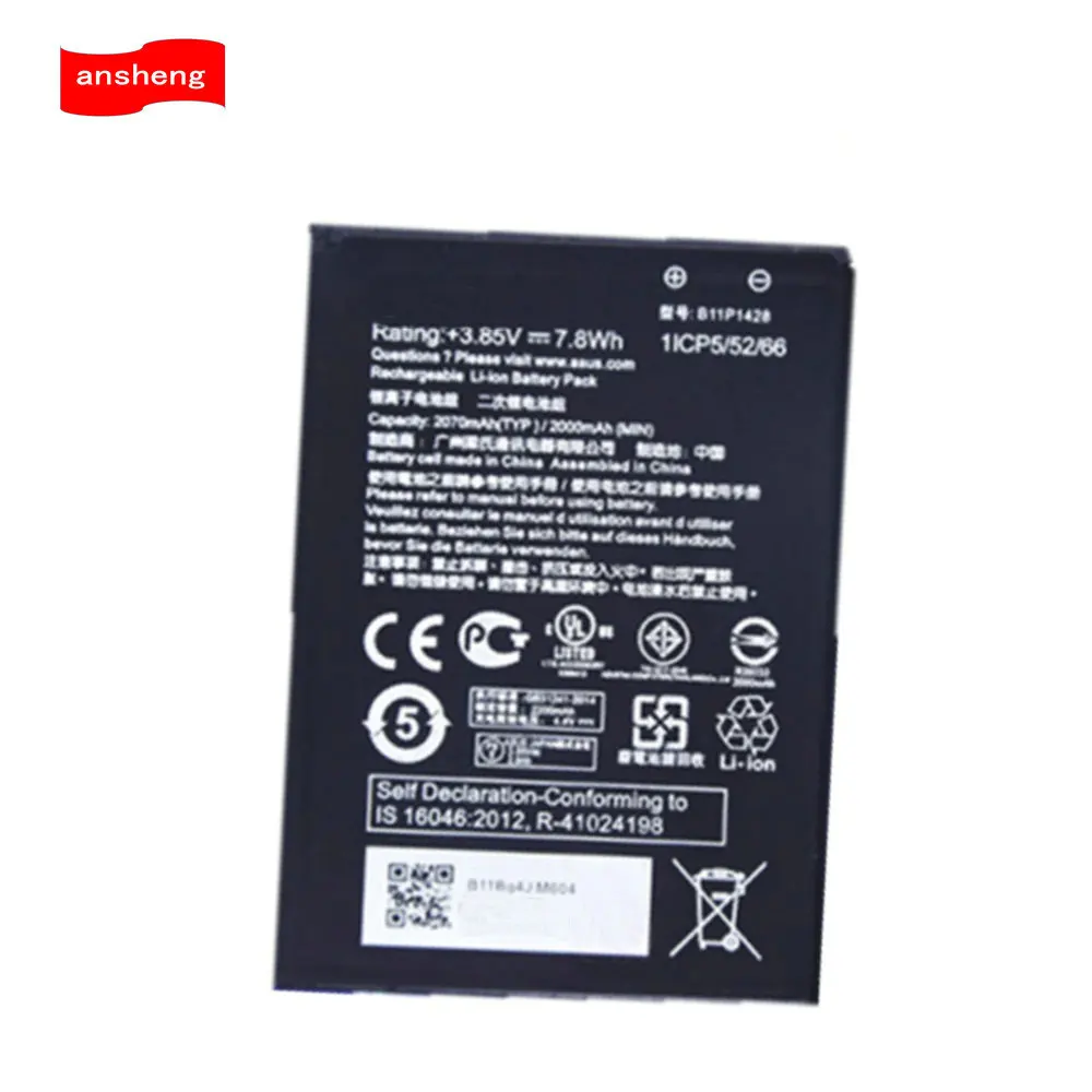 Аккумулятор B11P1428 на 2000 мА · ч для смартфона ASUS ZenFone ZB450KL B11P1428|Аккумуляторы