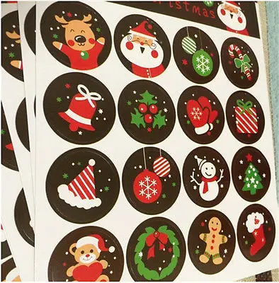 10 листов рождественские Санта Клаус стены Стикеры s герметизирующие пасты детей