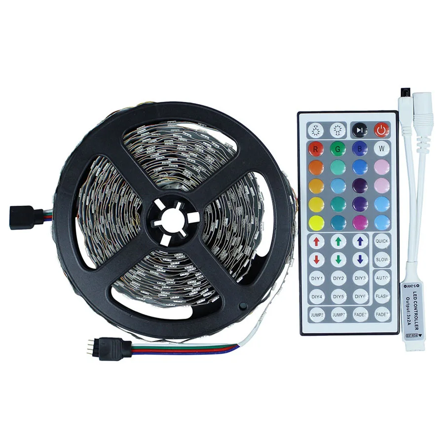 Светодиодная лента RGB 5050 60Led/M не водонепроницаемая гибкая светодиодная с 44Key Мини