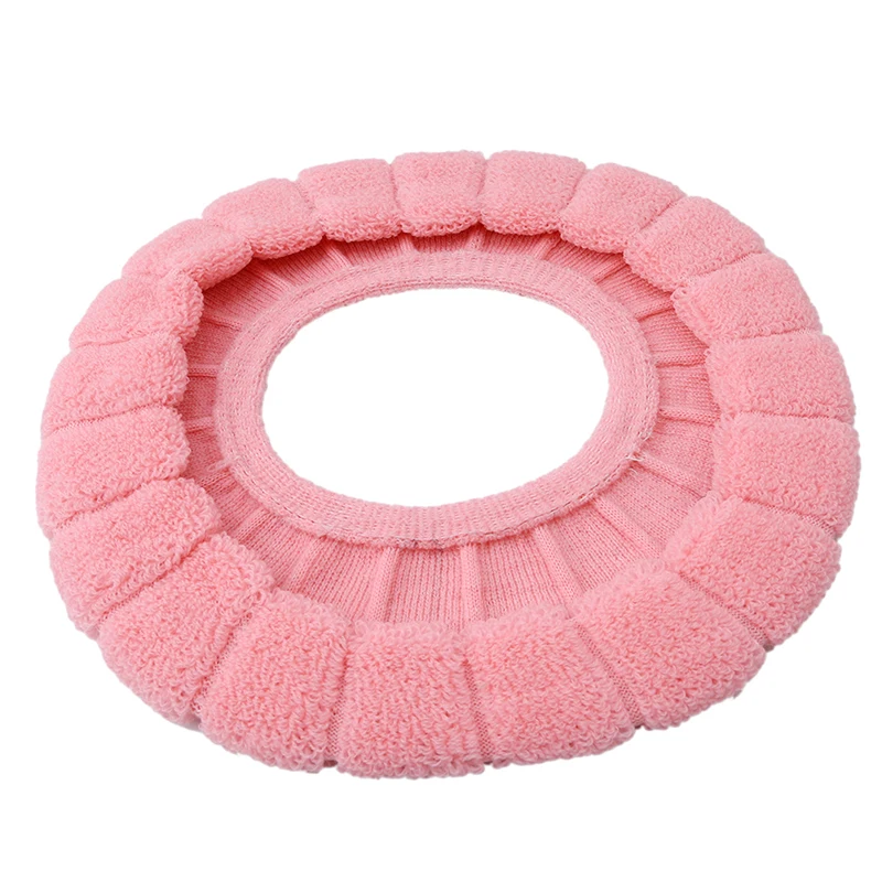 Горячая Распродажа удобные бархатные Чехлы для унитаза кораллового цвета ванной