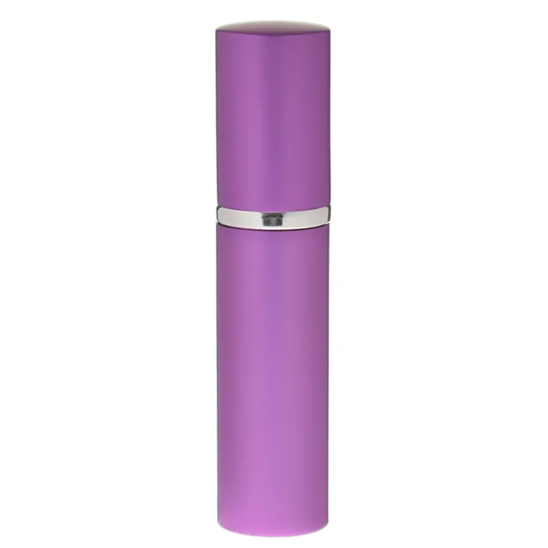 Purple Горячая Распродажа, 5 мл, мини флакон для духов, многоразовый, Одноцветный, для женщин, для путешествий, алюминиевый распылитель, Пустые контейнеры для косметики - Цвет: Purple